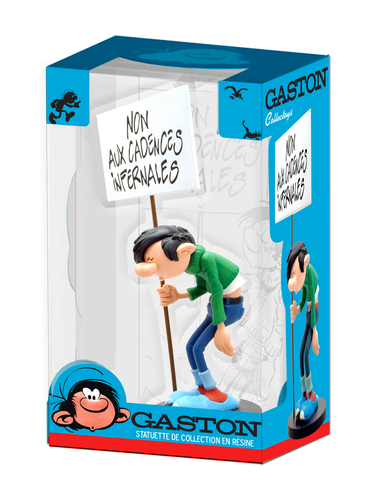 Collectors Items - Gaston Lagaffe - Gaston with a sign: No to Infernal