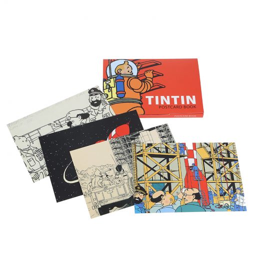 Books & Stationery - Tintin - Set of Tintin Moon Postcards