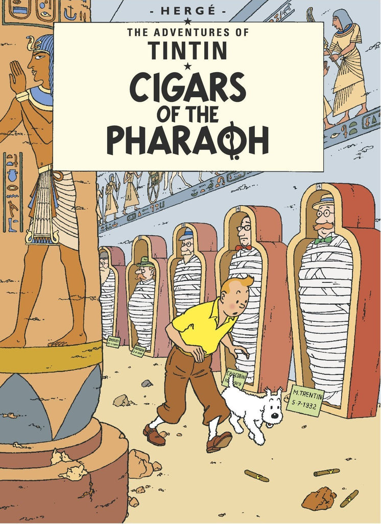Books & Stationery - Tintin - ENGLISH COVER POSTCARD - CIGARS OF THE PHARAOH