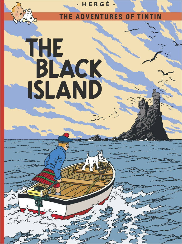 Books & Stationery - Tintin - ENGLISH COVER POSTCARD - BLACK ISLAND