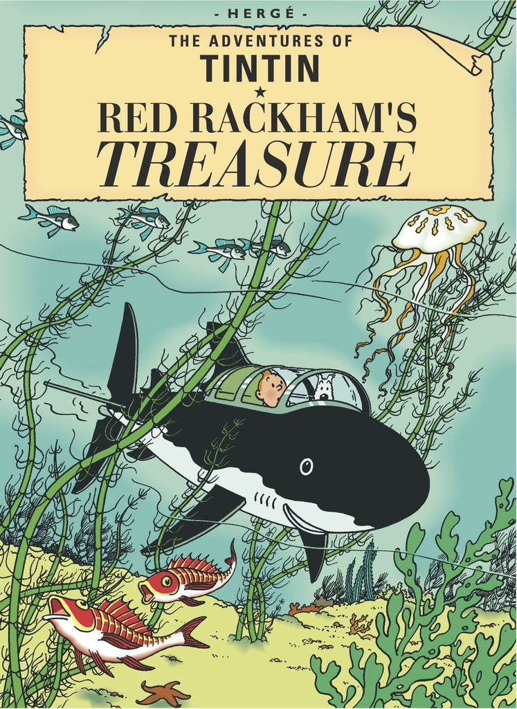 Books & Stationery - Tintin - ENGLISH COVER POSTCARD - RED RACKHAMS TREASURE