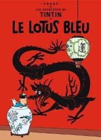 Books & Stationery - Tintin - FRENCH COVER POSTCARD - LOTUS BLEU